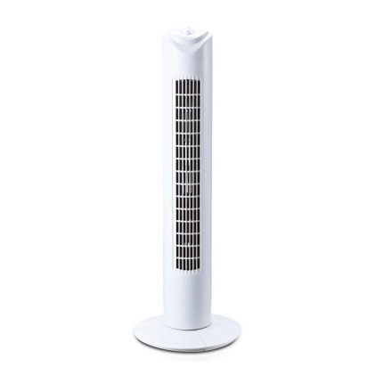 V-TAC Ventilatore a Torre 45W con 3 Velocit&agrave; Rotante e Funzione Timer Colore Bianco (785mm)