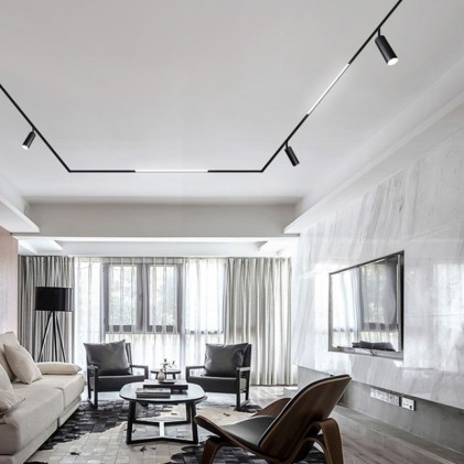 V-TAC Faretto LED COB da Binario Magnetico 15W 24V UGR<19 Colore Nero 3000K IP20 CRI>90