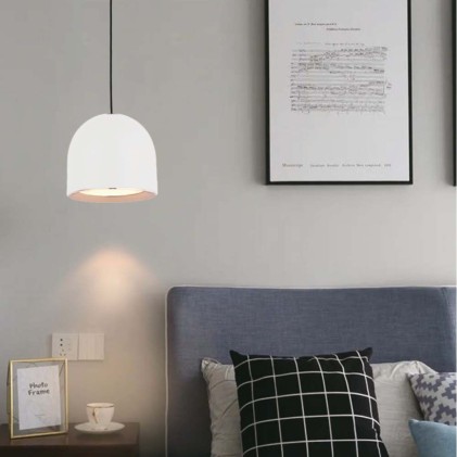 V-TAC Lampadario LED a Cilindro in Metallo 8.5W 10*162cm Colore Bianco 3000K