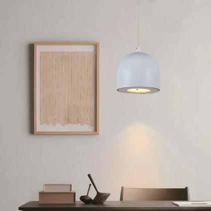 V-TAC Lampadario LED a Cilindro in Metallo 8.5W Colore Grigio chiaro Touch 10*16cm Regolabile 3000K