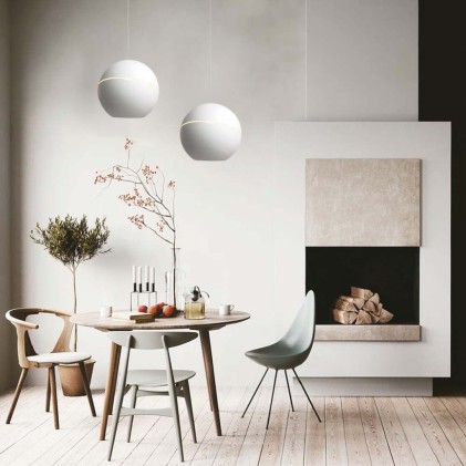 V-TAC Lampadario LED a Sospensione 8.5W a Forma di Campana Colore Bianco d: 18cm 3000K