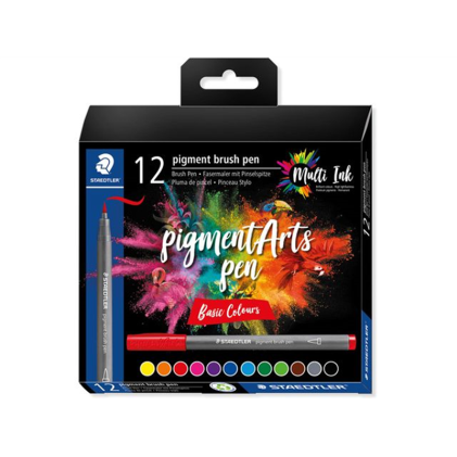 Staedtler 371 Confezione da 36 Pennarelli con Punta Morbida - Colori Brillanti e Vividi - Non Ingiallisce nel Tempo - Nuovo Inchiostro Multi Inchiostro - Pigmenti di Qualit&agrave; Premium - Colori Assortiti