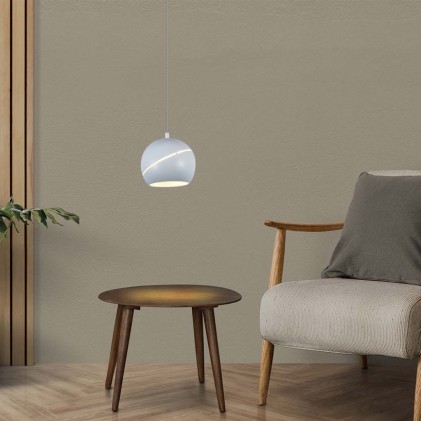 V-TAC Lampadario LED a Sospensione 8.5W a Forma di Campana Colore Bianco 12*160cm Regolabile Touch On/Off 3000K