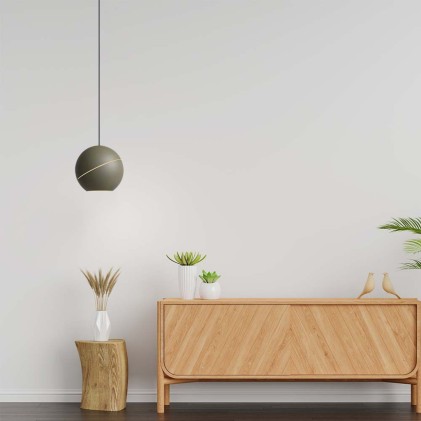 V-TAC Lampadario LED a Sospensione 8.5W a Forma di Campana Colore Champagne 12x160cm Regolabile Touch On/Off 3000K