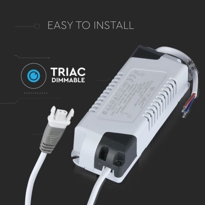 V-TAC Driver Dimmerabile per Pannelli LED 12W