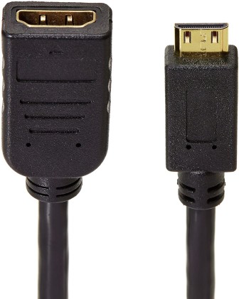 Adattatore Mini Hdmi-Hdmi M/F Con Cavo Conf. 2Pz