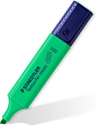 Staedtler Textsurfer Classic 364 Pennarello fluorescente - Punta a scalpello - Linea tra 1 - 5 mm - Inchiostro a base d acqua - Colore verde chiaro