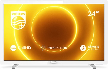 Tv 24" Philips Fhd  Hdmi Dvbt2 Hdmi/Usb Pvr Bianco