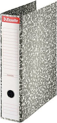 Esselte 46989 &ndash; Raccoglitore a leva di cartone con dorso di 75 mm, colore: grigio