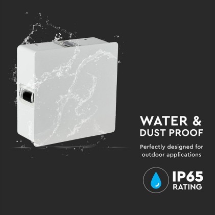 V-TAC Lampada LED da Muro Quadrato 4W 110LM/W Colore Bianco 4000K IP65