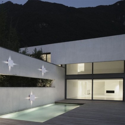 V-TAC Lampada LED da Muro Quadrato 4W 110LM/W Colore Bianco 4000K IP65