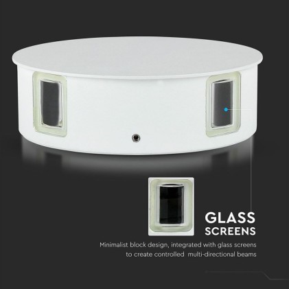 V-TAC Lampada LED da Muro Rotondo 4W 110LM/W Colore Bianco 3000K IP65