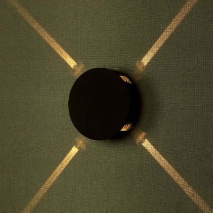 V-TAC Lampada LED da Muro Rotondo 4W 110LM/W Colore Nero 3000K IP65