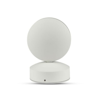 V-TAC Lampada LED da Muro Arrotondata 7W 110LM/W Fascio Luminoso a 360° Colore Bianco 4000K IP65