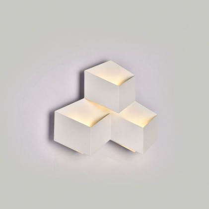 V-TAC Lampada LED da Muro Squadrata a Forme Sovrapposte 9W 110LM/W Colore Bianco 3000K IP20