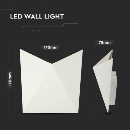 V-TAC Lampada LED da Muro a Tasca 5W 110LM/W Colore Bianco 4000K IP65