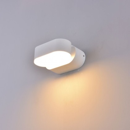 V-TAC Lampada LED da Muro Ovale 6W 110LM/W Colore Bianco con Testa Ruotabile 3000K IP65