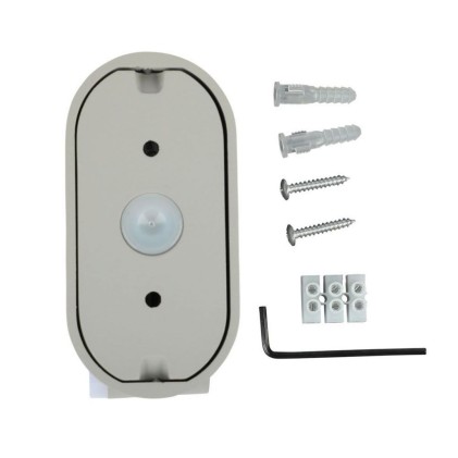 V-TAC Lampada LED da Muro Ovale 6W 110LM/W Colore Grigio con Testa Ruotabile 4000K IP65