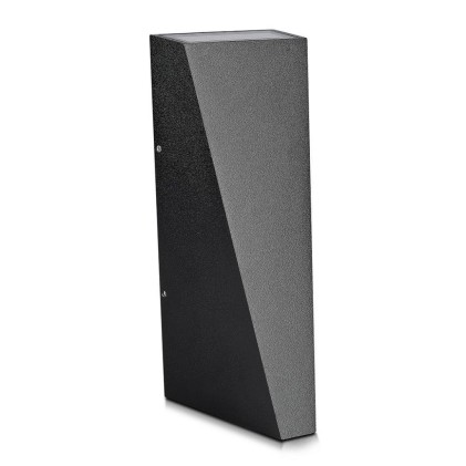 V-TAC Lampada LED da Muro 6W 110LM/W Doppio Fascio Luminoso Colore Nero 4000K IP65