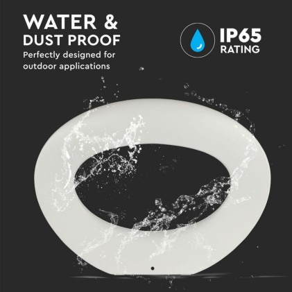 V-TAC Lampada LED da Muro Arrotondata 10W 110LM/W Colore Bianco 4000K IP20