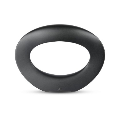 V-TAC Lampada LED da Muro Arrotondata 10W 110LM/W Colore Nero 3000K IP20