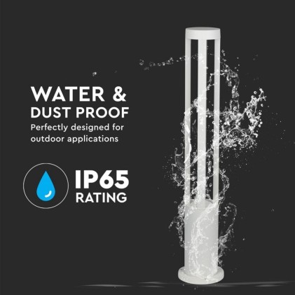 V-TAC Lampada LED da Giardino Fissaggio a Terra LED COB 10W Colore Bianco h:80cm 6400K IP65