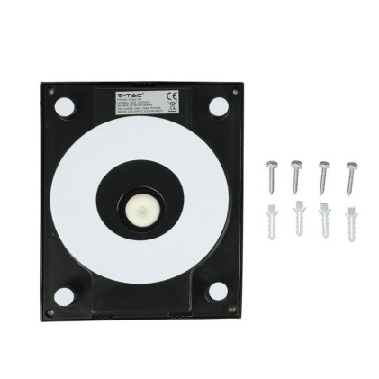 V-TAC Lampada LED da Muro a Lanterna 12W Colore Nero 4000K IP65