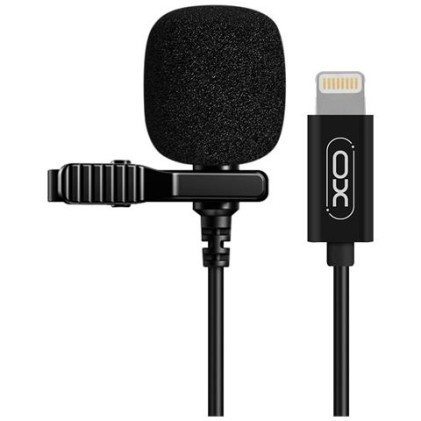 XO MKF03 Microfono da bavero per Smartphone - Connessione Lightning - Clip per Fissaggio