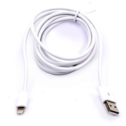V-TAC Cavo da Lightning (iPhone) a USB-A 1.5m Ricarica Rapida 2.4A con Licenza MFI Colore Bianco