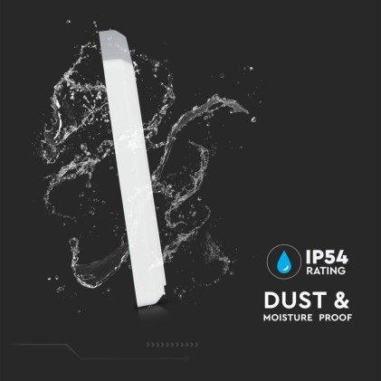 V-TAC Interruttore Wireless a Triplo Tasto con Sensore Colore Bianco IP54