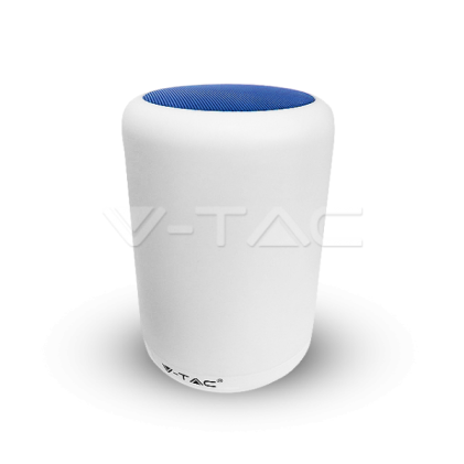V-TAC VT-1045 Lampada da tavolo a LED 5W Dimmerabile con Speaker colore blu - bianco caldo 3000K e RGB - SKU 8510