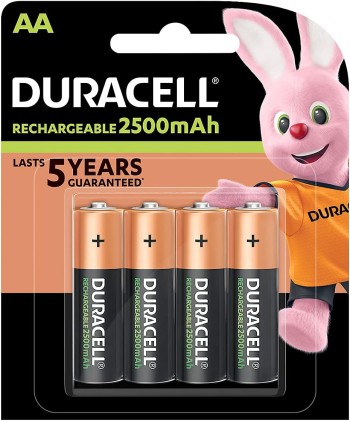 Duracell 4xAA 2400mAh Batteria ricaricabile Stilo AA