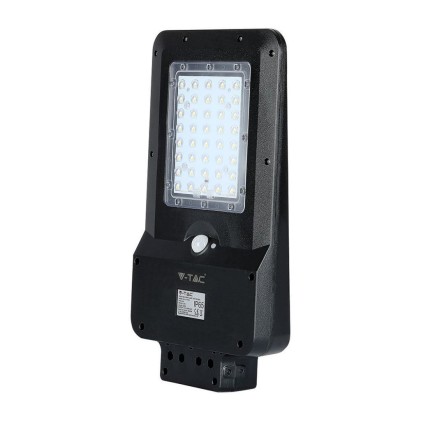 V-TAC Armatura Stradale LED SMD 15W con Pannello Solare Colore Nero 4000K IP65