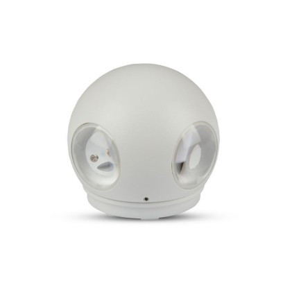 V-TAC Lampada LED da Muro Sferica 4 LED COB 4W Colore Bianco 3000K IP65