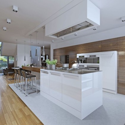 V-TAC Portafaretto LED Montaggio a Plafone Quadrato GU10 Corpo Bianco Riflettore Cromato