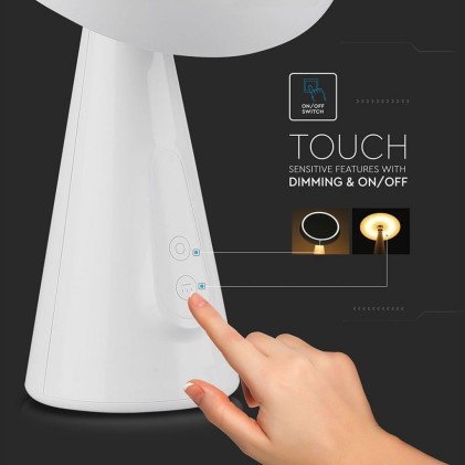 V-TAC Lampada LED a Specchio 5W con Adattatore Orientabile Colore Bianco 3000K Dimmerabile