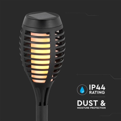 V-TAC Lampada Solare LED a Forma di Torcia 1W 2200K (Confezione 4 pezzi)