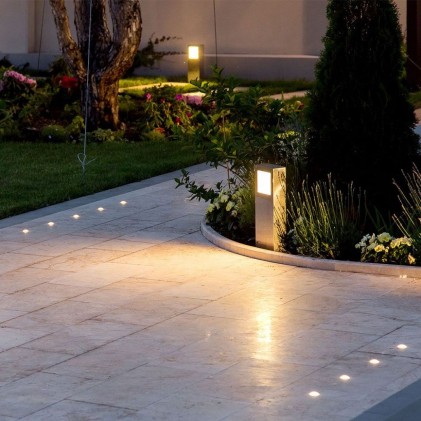 V-TAC Lampada LED da Giardino 12W in Cemento Colore Grigio Scuro IP65