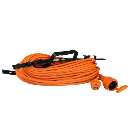 V-TAC Cavo Prolunga 3G 1.5MM * 30M 16A Colore Anrancio e Nero IP44