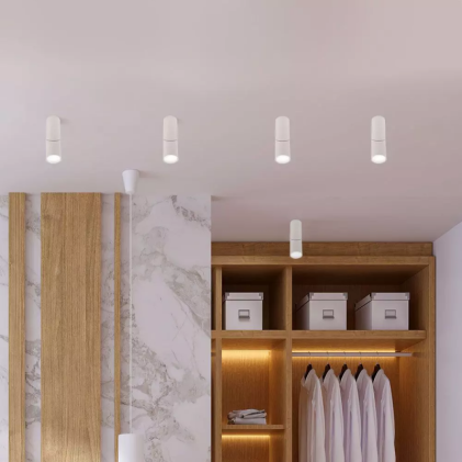 V-TAC Portafaretto LED Montaggio a Plafone GU10 Corpo Bianco