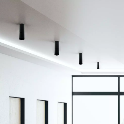 V-TAC Portafaretto LED Montaggio a Plafone GU10 Corpo Nero