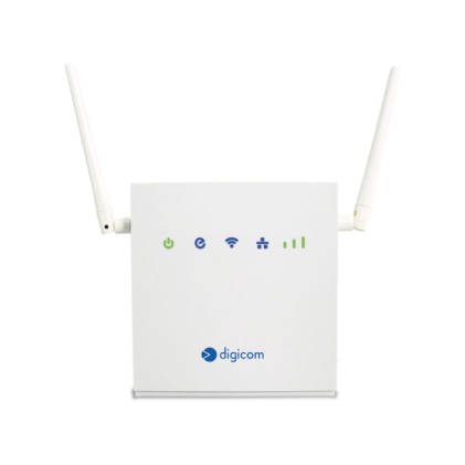 Digicom Router 4G/Lte 2 Porte Lan 10/100, Wi-Fi, Wps, 2 Antenne 4G