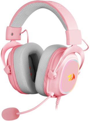 Cuffie da gioco Redragon H510 Zeus X con microfono flessibile - Suono 7.1 - Illuminazione RGB - Archetto regolabile - Cuscinetti imbottiti - Cavo da 2 m