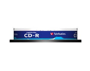 CD-R AZO LightScribe Verbatim 700 MB 10 pz.