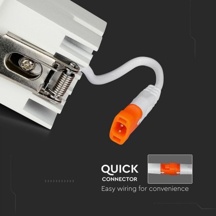 V-TAC PRO Faretto LED Chip Samsung da Incasso 4W UGR<19 12° 5700K CRI>90