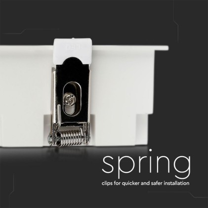 V-TAC PRO Faretto LED Chip Samsung da Incasso 16W (4*4W) UGR<19 12° 5700K CRI>90