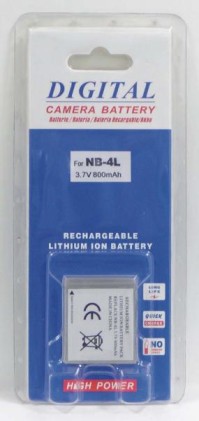Batteria NB-4L 800 mAh