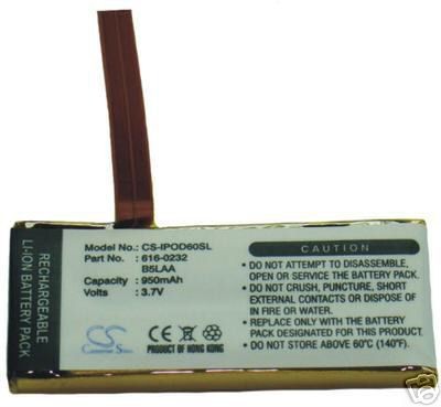 Batteria iPod 5&Acirc;&deg; generazione 5 Video 60 Gb 5 700 mAh