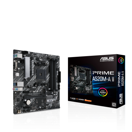ASUS PRIME A520M-A II AM4 A520 M.2 HDMI AURA MB