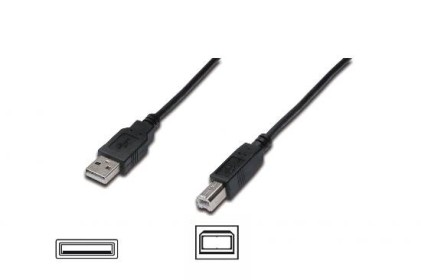 Cavo Usb 2.0 A-B 3Mt M/M Bg Digitus
